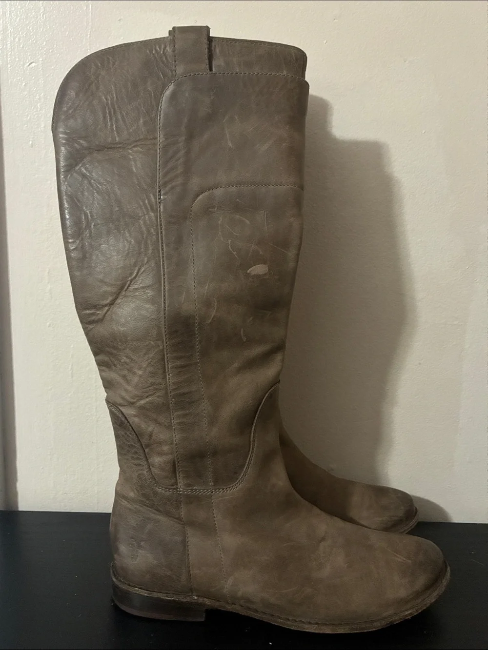 Frye Paige Tall Riding Boot featuring a distinct women’s size 6.5